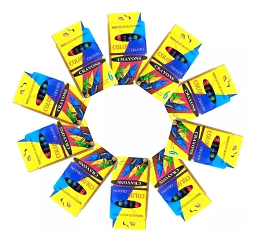 50 Mini Librito P/ Colorear + 300 Crayolas Premio Didáctico