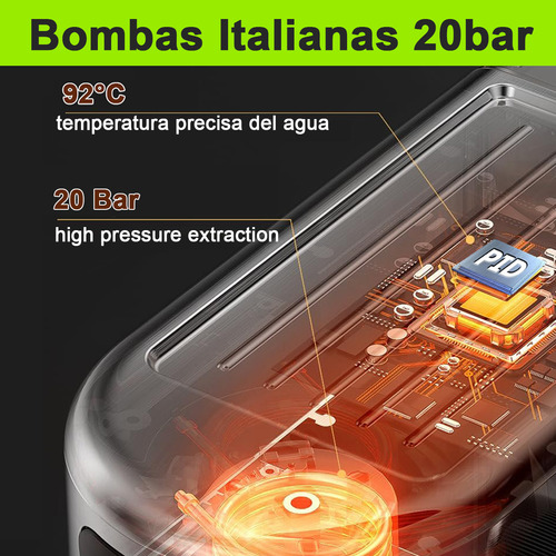 Ewtto Cafetera Portatil De Espresso Profesional De 20 Bares