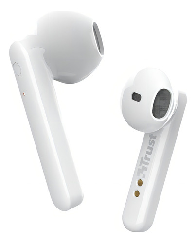 Auriculares Bluetooth Trust Primo Táctil Estuche Cargador Color Blanco