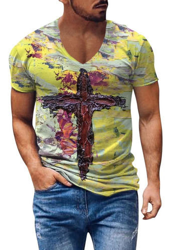 Camisa Hawaiana Para Hombre Camiseta Grafica Alta Calidad S