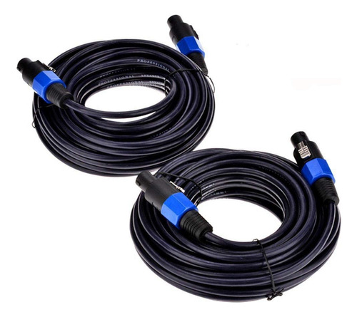 Yuyaokk Paquete De 2 Cables Macho De 25 Pies De Speakon A Sp