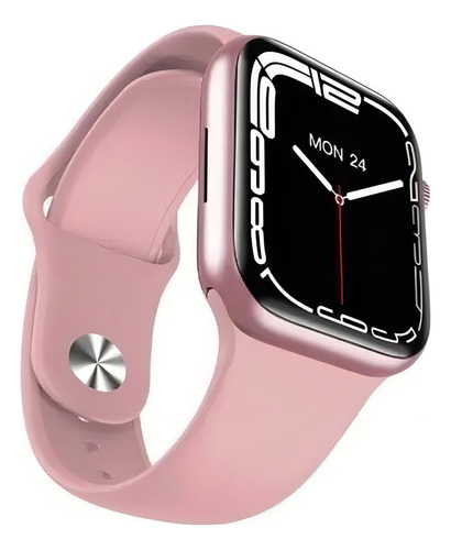 Relógio Smartwatch Rosa Hw57 Pro 45mm +