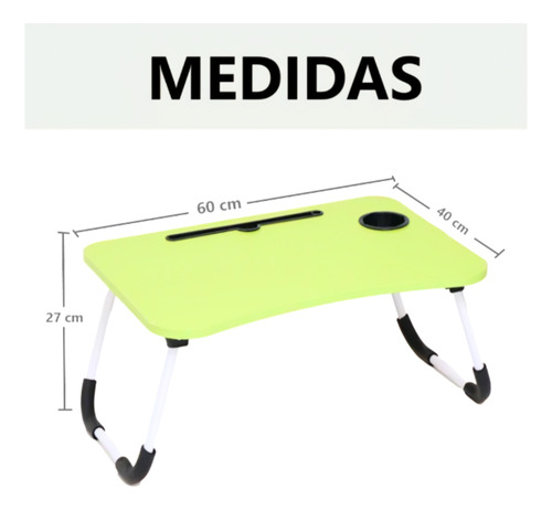 Mesa Plegable Para Laptop De Madera Soporte Estudio Kawaii