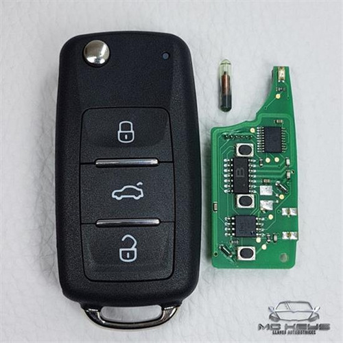 Llave Control Chip Vw Gol 2008 A 2013 Saveiro 2010 A 2013