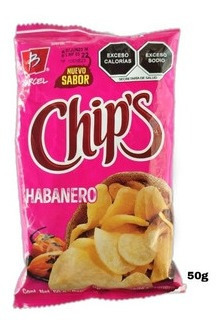  Chips Habanero Nuevo Sabor (5 Bolsas De 50 Gr C/u) Barcel.