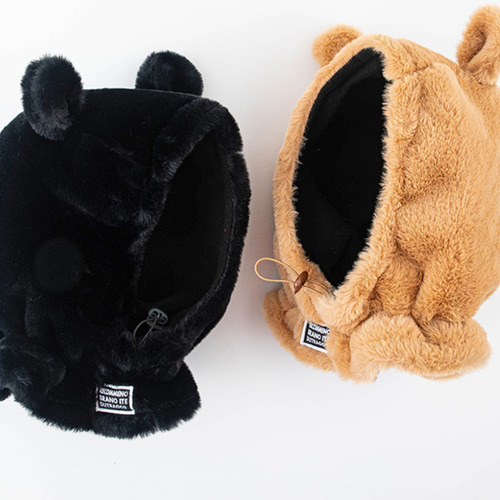 Gorro Con Forma De Oso En 1 (bk), A Prueba De Viento, Con Ca