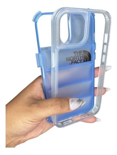 Funda Case The North Face Mate Para Iphone 2 En 1 Azul Acero Iphone 11 Pro Max