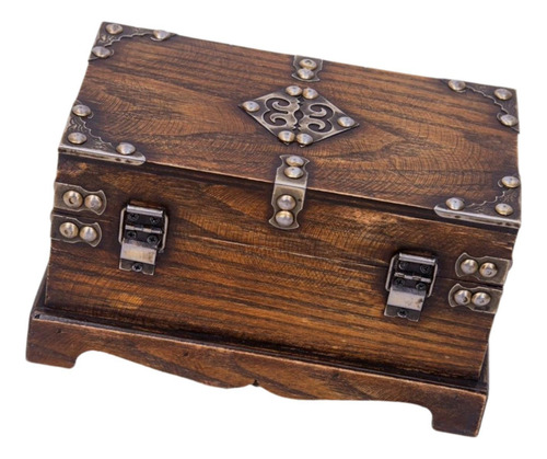 Caja De Madera Decorativa, Cofre Del Tesoro, Caja Pequeña