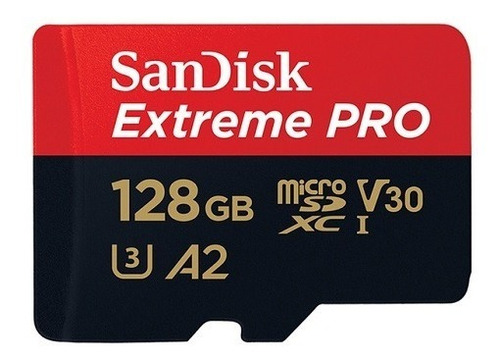 Tarjeta Memoria Micro Sd Sandisk Extreme Pro 128 Gb 4k U3 