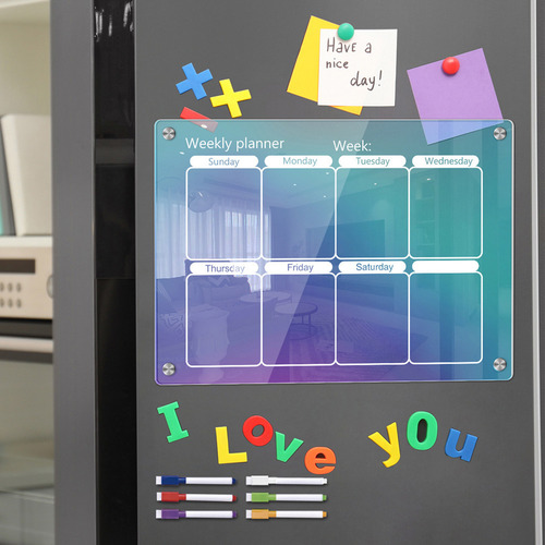 Tablero Acrílico De Color H Para Planificar La Semana Con Te
