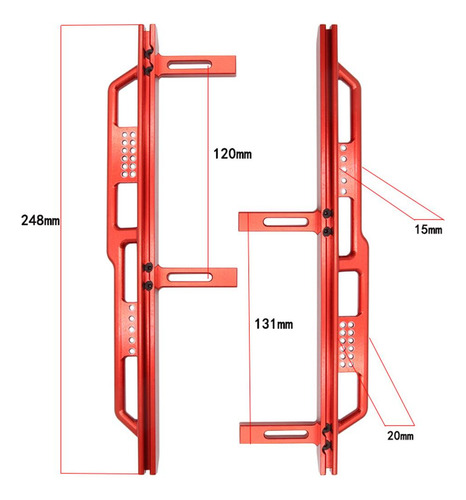 Pedal Lateral 4x Rc Para Coche Axial Scx6 Jlu Wrang Ler