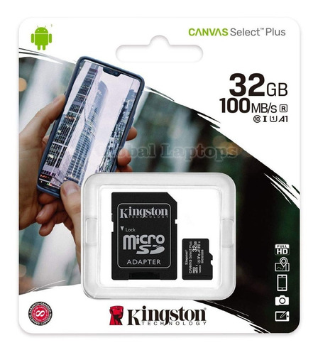 Imagen 1 de 2 de Tarjeta De Memoria Micro Sd Kingston 32gb Select Plus 100 Mb