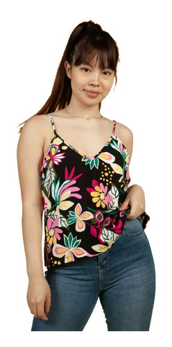 Top Musculosa Iris Estampado | Vov Jeans (02604)