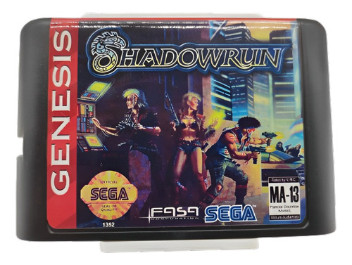 Mega Drive Jogo - Genesis - Shadowrun Paralelo