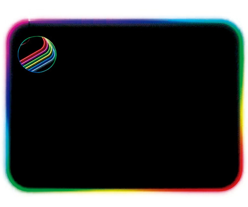 Mouse Pad Gamer Borda Rgb Iluminado 7 Cores 35x25cm Medio