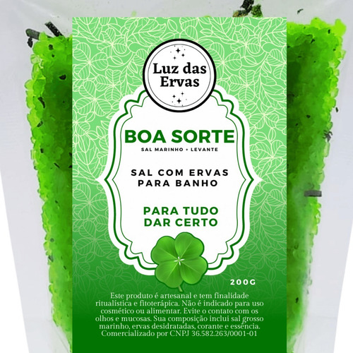 Sal Com Ervas Boa Sorte Para Tudo Dar Certo Banho Escalda Pé