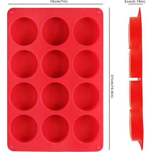 2 Moldes De Silicona Redondos Para Galletas Oreo Y Chocolate