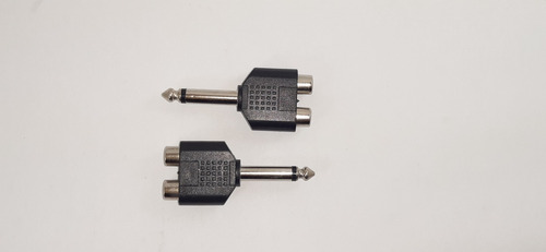 Imagen 2 de 3 de Adaptador Plug 6.5 1/4 Mono A 2 Jack Rca