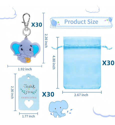 Set De 60 Sets De Regalo Para Niños Con Temática De Elefante