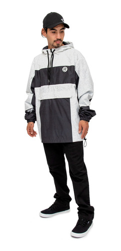 Cortaviento Gangsta Puzzle Off White / Black