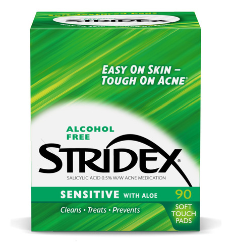 Stridex Almohadillas Medicinales Para El Acne, Sensibles, 90