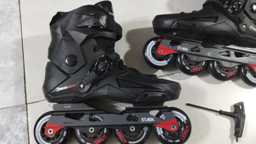 Rollers Profesionales Stark Street 2 Dark Bota Rigida Slalom 40 8.2 Cm Negro (Usado)