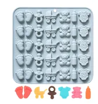 Comprar Baby Shower Moldes De Chocolate Molde De Fondant De Silicona
