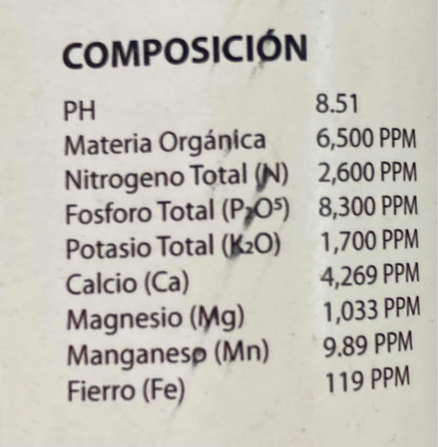 Guano De Murciélago 1 Lt