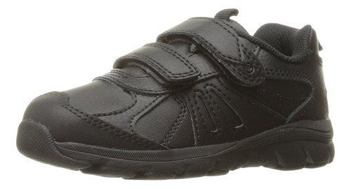 Stride Rite Baby-boys Cooper 2.0 Hook & Loop Sneaker, Negro,