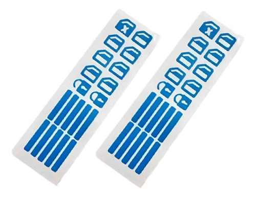 2 Pegatinas Luminosas Para Interruptor Azul