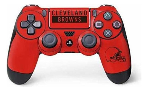 Skin Para El Controlador Ps4 Skinit Cleveland Browns Orange