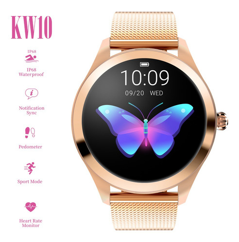 Imagen 3 de 10 de Kingwear Kw10 Reloj Inteligente Deportivo Ip68 Para Mujer