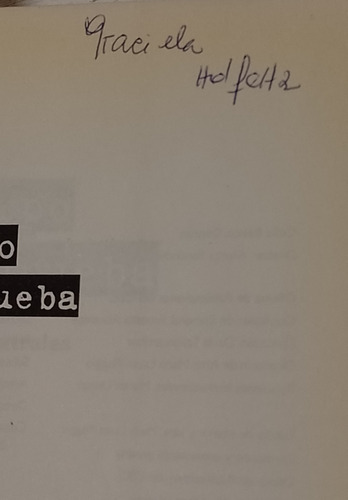 Cuerpo De Prueba Daniel Veronese Teatro Rojas Único En Ml (Usado)