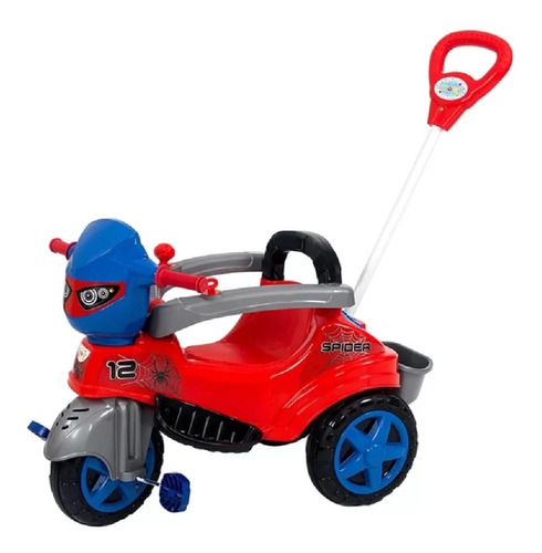 Triciclo De Passeio Ou Pedal Baby City Spider Vermelho Maral