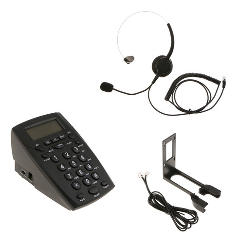 Business Call Center Dialpad Headset Telephone Corded With D