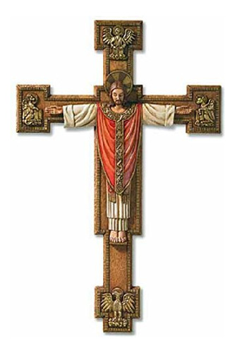 Christus Rex Crucifijo De Pared Cristo El Rey 13 Pulgadas
