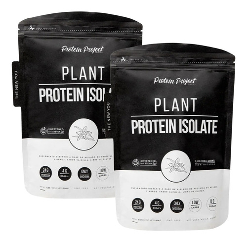 2 Vegan Plant Protein 2 Lbs Protein Project Vegana C/ Sabor