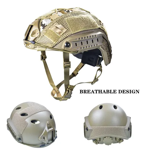 Casco Táctico Hdlsina Pj Ajustable Para Airsoft Y Paintball
