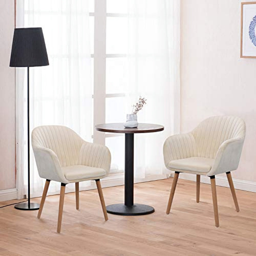 Sillon Silla Eames X 2 Vintage Colores Unicos Estructura De La Silla Símil Madera Asiento Blanco Diseño De La Tela Terciopelo