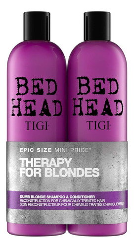 Shampoo/acondicionador Bed Head Blonde Boost 2und 750ml C/u.