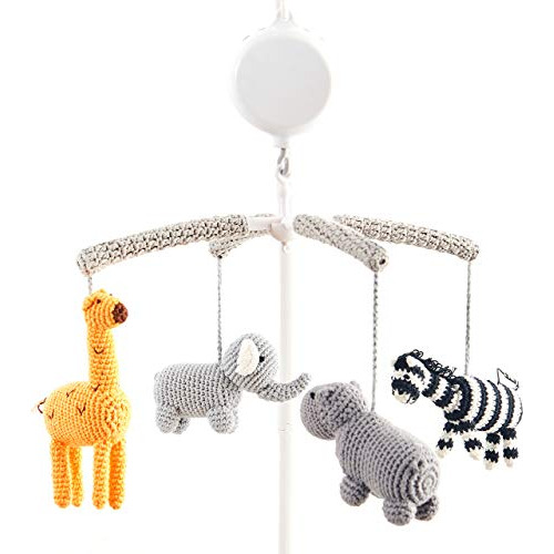 Woodland Safari Musical Baby Crib Mobile Hecho Mano Dec...