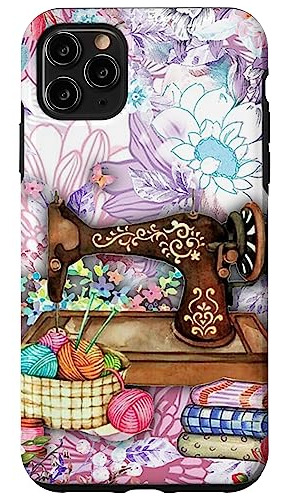 Funda Para Máquina De Coser iPhone 11 Pro Max Flowers Max Me