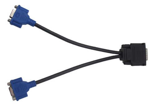 Cabo Adaptador Divisor Dms-59 Pin Para 2 Vga Reduzir A Perda