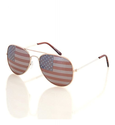 Gafas De Sol Con Bandera Americana De Shaderz Aviator Usa Am