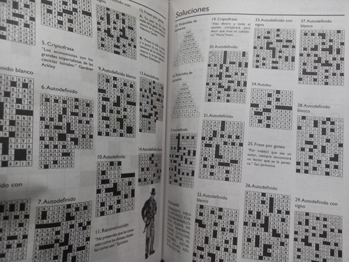 Gran Libro Autodefinidos Clip Num 4 C/128 Pgs+2 Clip Premium