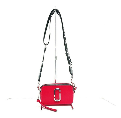 Cartera Crossbody Marc Jacobs - The Snapshot Red Leather 