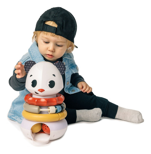 Brinquedo De Empilhar 3-em-1 Eletrônico Panda Tiny Rockers