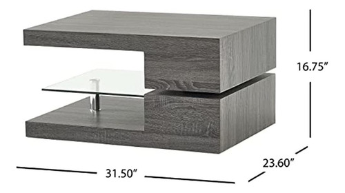 Christopher Knight Home Ckh Pequeña Mesa De Centro Rectangul