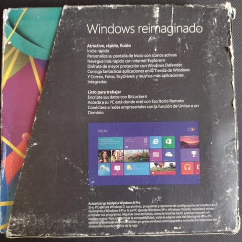 Disco De Instalacion Windows 8 Pro 32 Y 64 Bits (Usado)