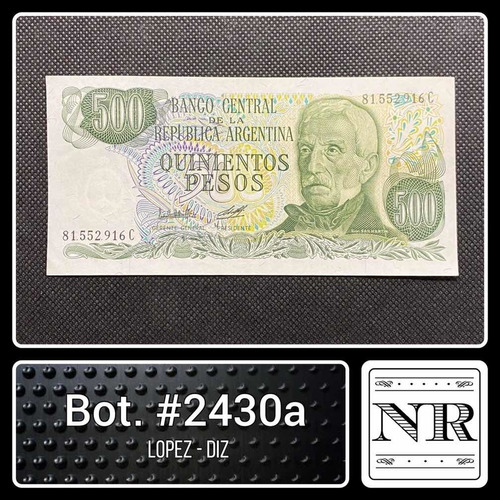 Argentina - 500 $ Ley - Año 1981 - Bot. #2430 A - L | D